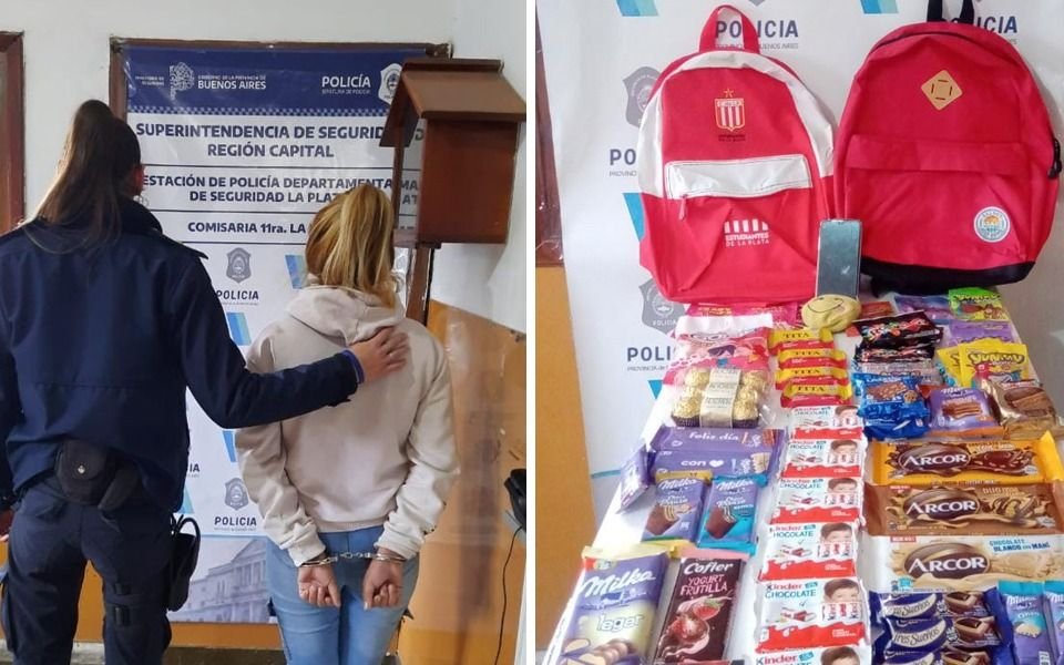 Detienen a "mechera" en Nini por robarse dos mochilas infantiles y chocolates