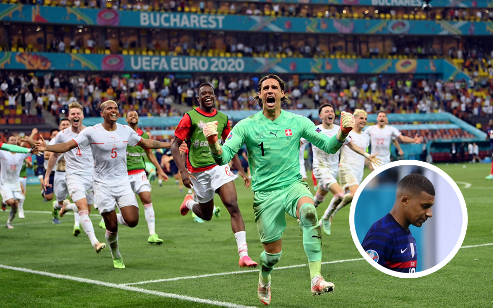 Batacazo en la Eurocopa: Suiza eliminó por penales a Francia en un partido de locos