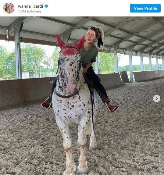 Wanda Nara mostró el caballo que le regaló a su hija y le llovieron críticas