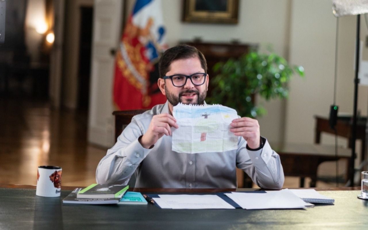 Gabriel Boric realizó su primera cadena nacional e informó sobre su gestión