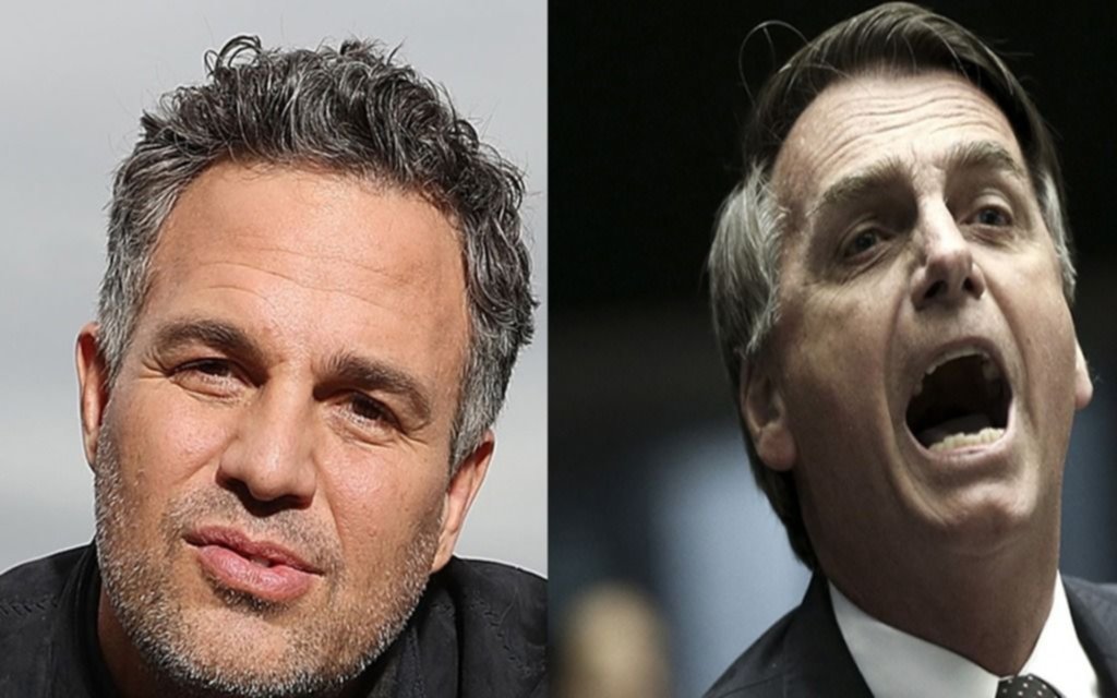 Inesperado cruce en redes sociales: Bolsonaro vs Mark Ruffalo