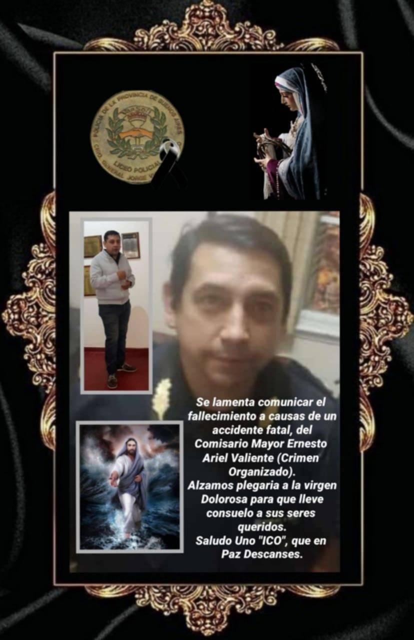 Detalles del trágico accidente en Romero y quién era "Ico", el comisario que murió