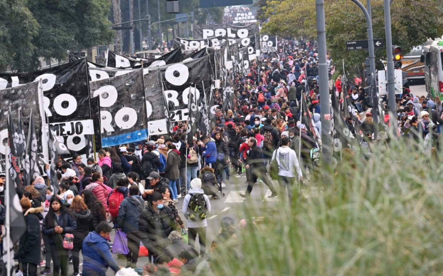 Piqueteros fueron la centro porteño y advierten con un acampe por tiempo indeterminado