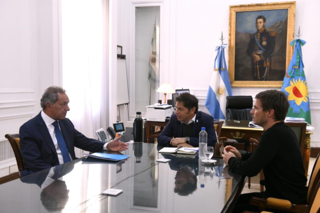 Scioli se reunió con Kicillof en La Plata