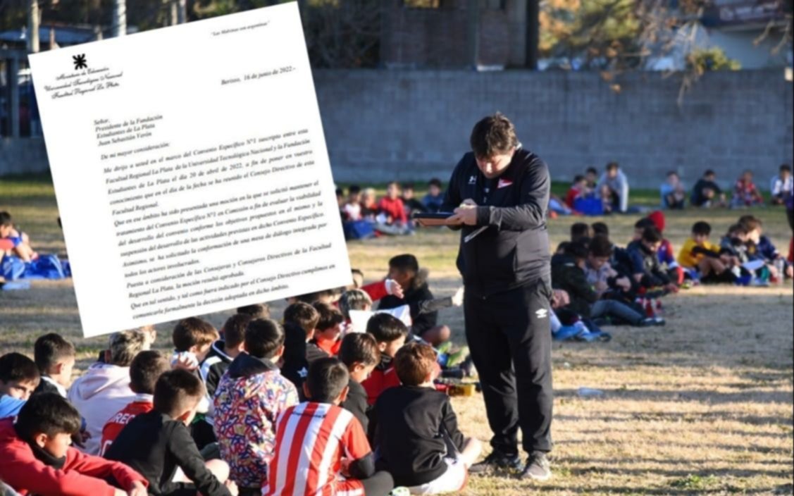 La carta que la UTN le envió a la Bruja Verón anunciando la suspensión de las actividades en el predio cedido