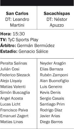 San Carlos busca cerrar el Apertura con una sonrisa