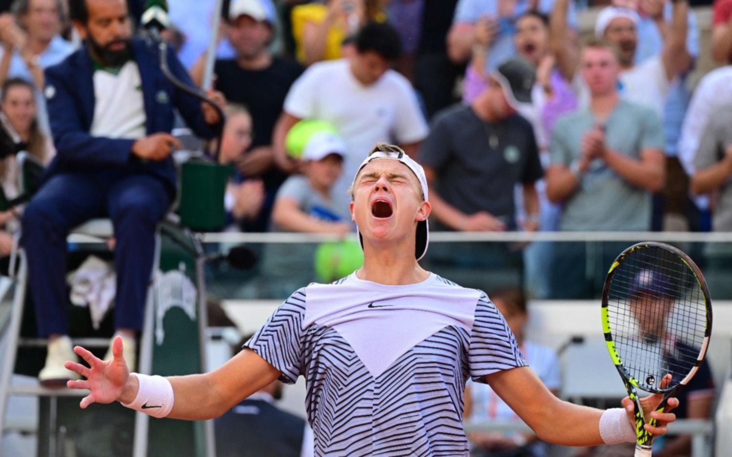 Francisco Cerúndolo cayó ante Holger Rune en los octavos de final de Roland Garros