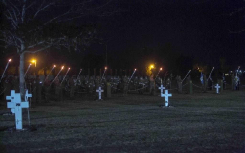 En La Plata se recreó la batalla de Monte Longdon, a 41 años de Malvinas