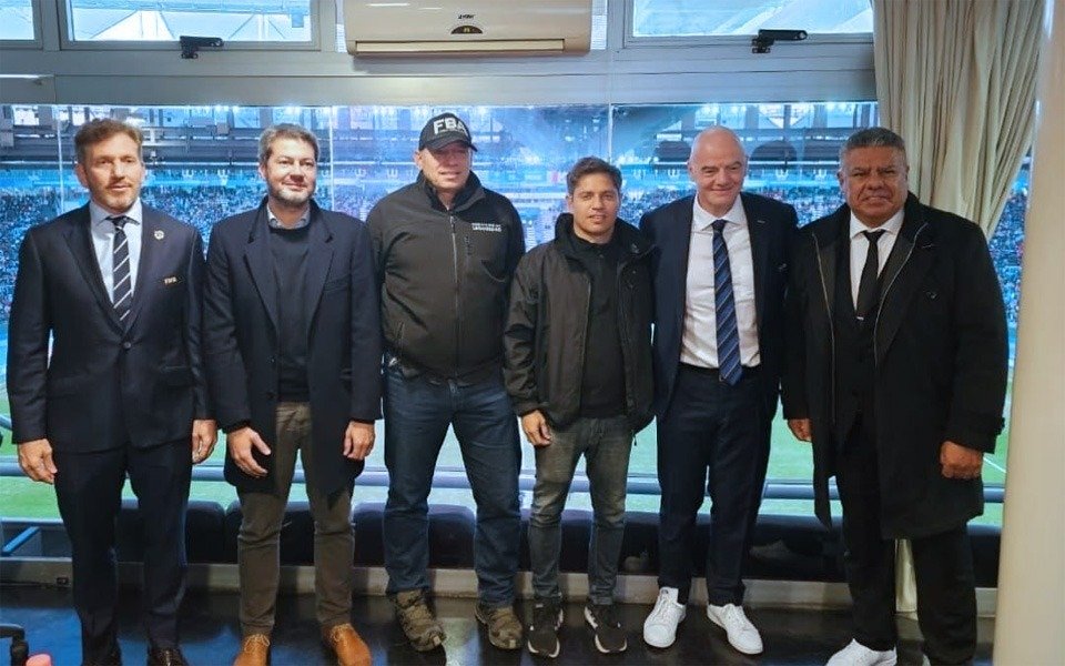 Infantino, Tapia, Kicillof y Berni en el Estadio Único por la final del Mundial Sub 20