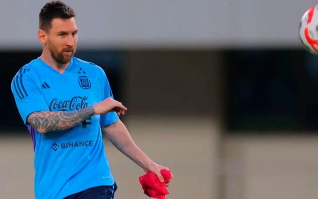 Messi encabezó el primer entrenamiento de Argentina en Beijing