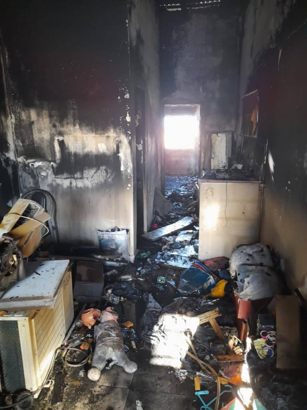 Alarma por un incendio en un departamento de Villa Argüello
