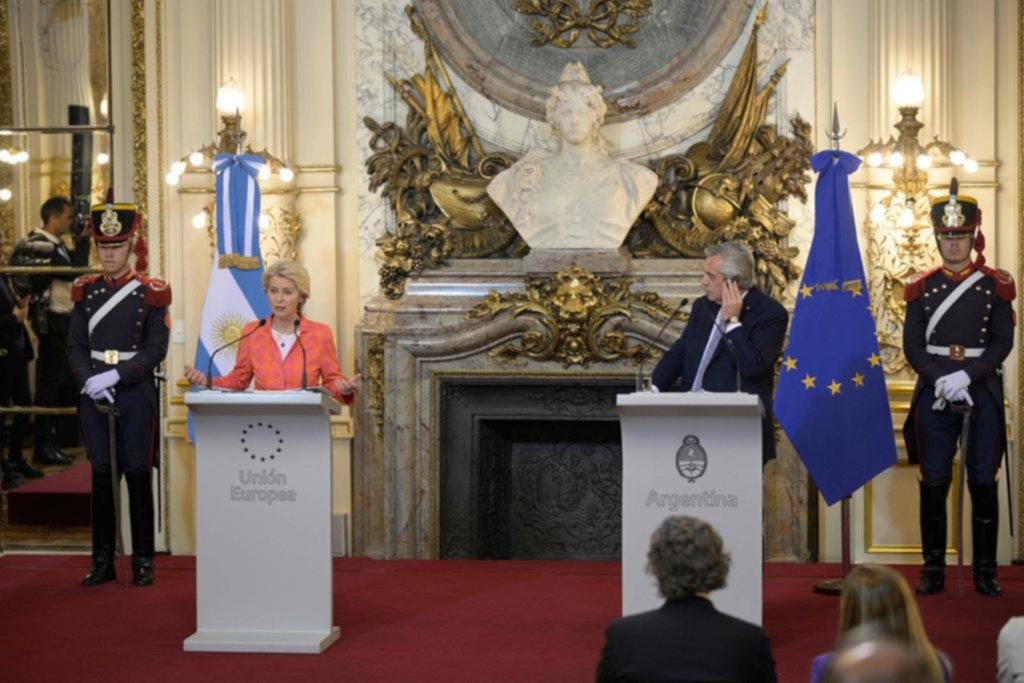 El Presidente recibió en la Casa Rosada a la titular de la Comisión Europea