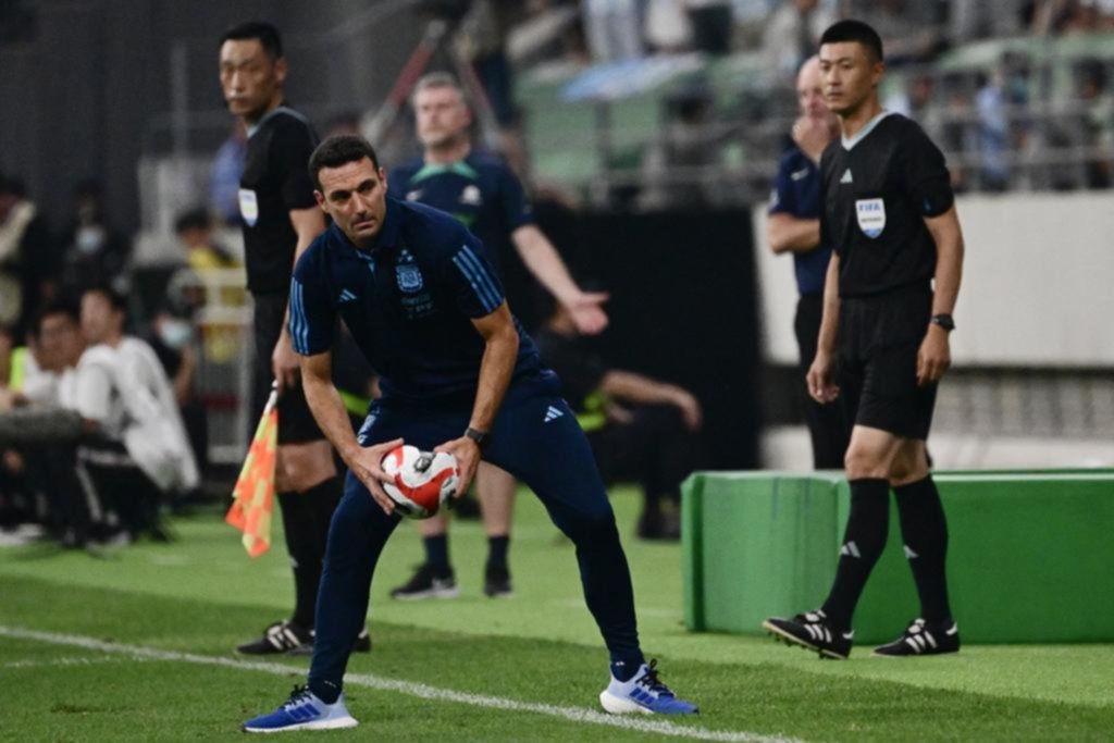 Scaloni se mostró conforme con el rendimiento y dijo que habrá ausencias ante Indonesia