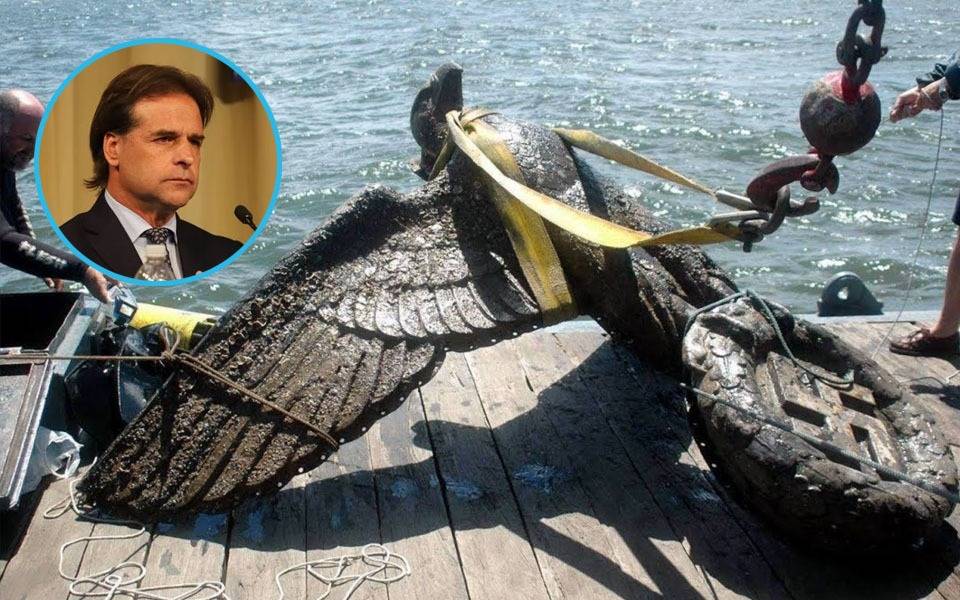 Lacalle Pou comunicó la decisión que tomará con el águila nazi del Graf Spee