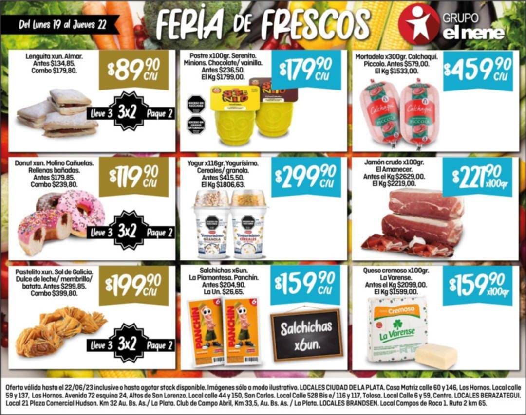 No te pierdas la Feria de Frescos en El Nene para esta semana