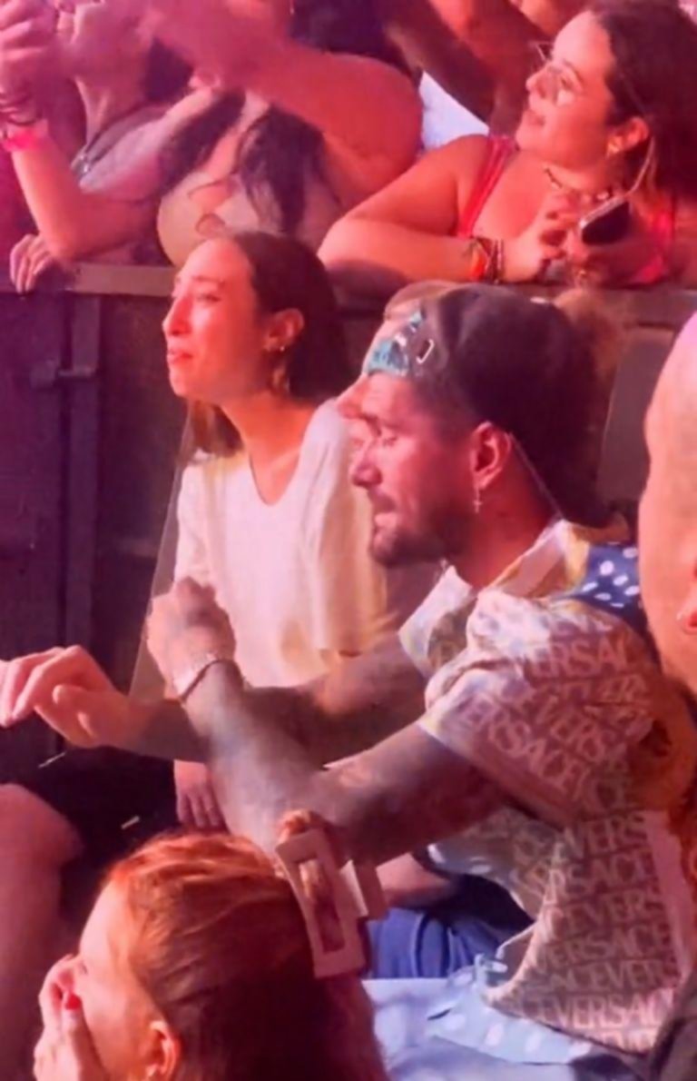 De Paul lloró en pleno concierto de Tini