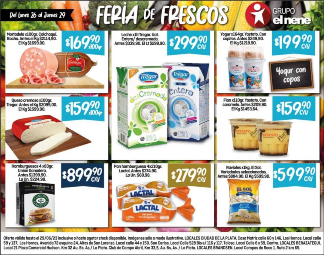 No te pierdas la Feria de Frescos en El Nene para esta semana