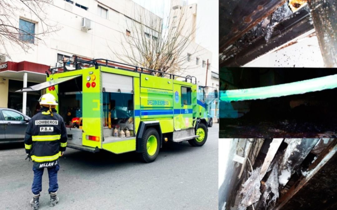 Humo y tensión: por dentro, así quedó el sector que se incendió en el Instituto Médico Platense