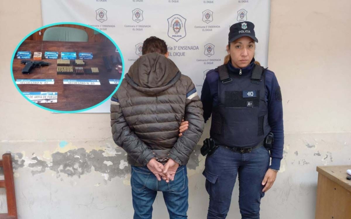 Violó una perimetral  en Ensenada y cuando fue la policía sacó "un arsenal" de armas de guerra 