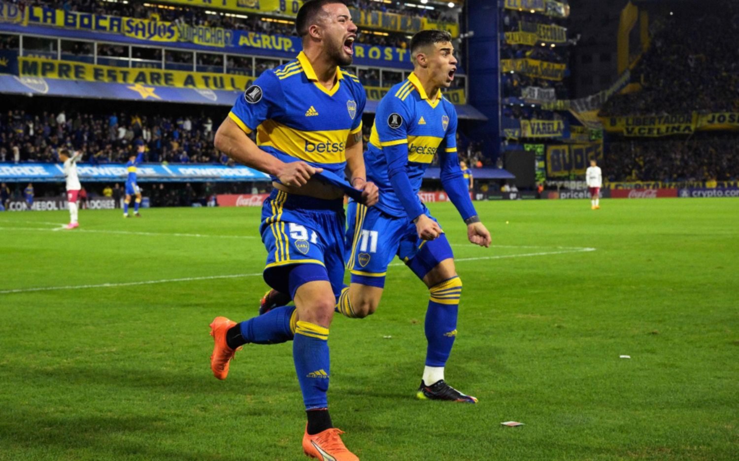 Boca goleó 4 a 0 a Monagas en la Bombonera y quedó primero en el Grupo F