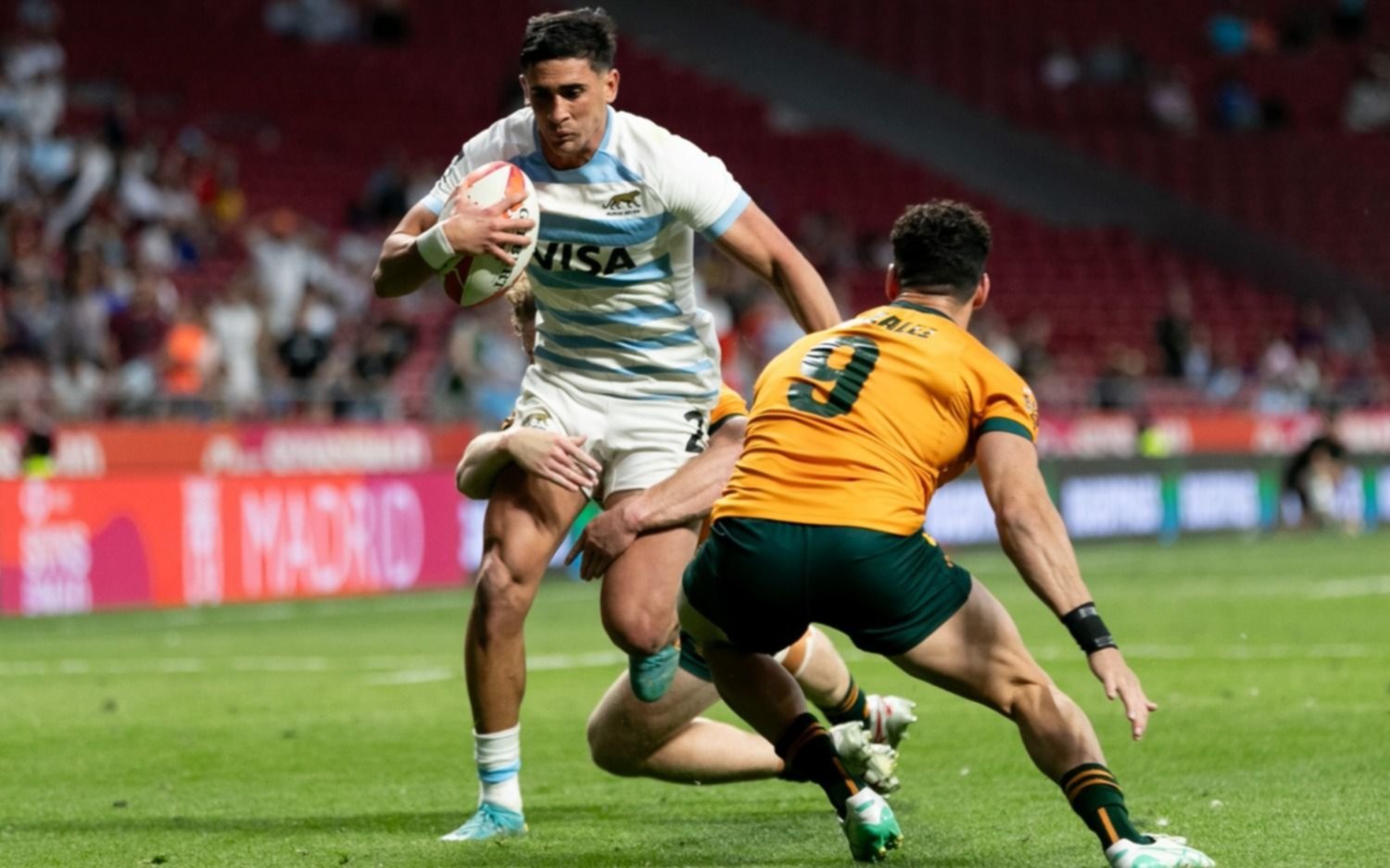 Los Pumas 7 le ganaron a Francia y a los Wallabies y se metieron en las semifinales de Madrid