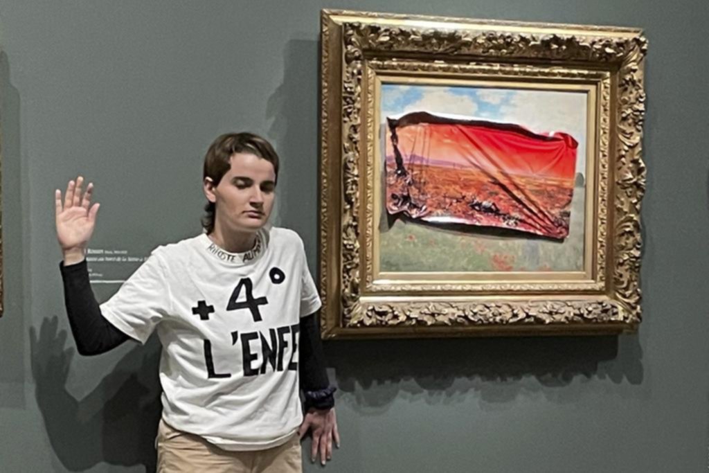 Nuevo ataque sobre un cuadro de Monet en París