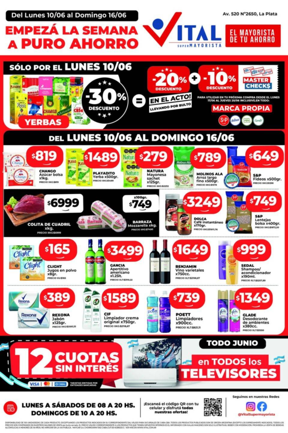 En Vital, ahorrás y disfrutas de verdad: mirá las ofertas de este domingo