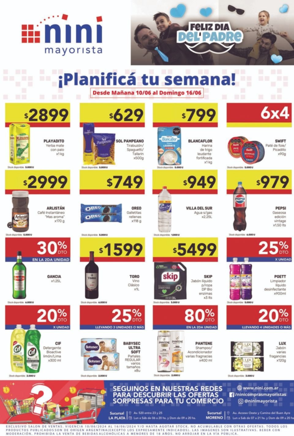 Planificá la semana con estas promociones en Nini y ¡ahorrando a lo grande!