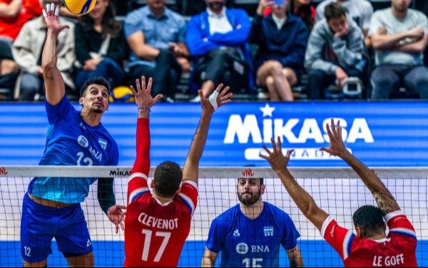 La Selección Argentina de vóley cayó ante Francia en la Liga de Naciones de Vóley