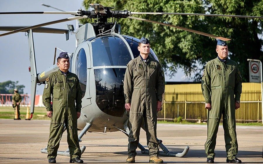 La Fuerza Áerea Argentina recibió un helicóptero en Quilmes