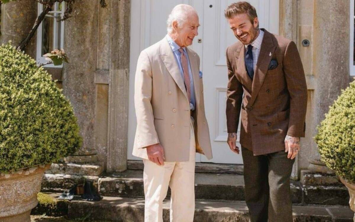 El rey Carlos se reunió con David Beckam, Rod Stewart y Naomi Campbell: cuál fue la razón