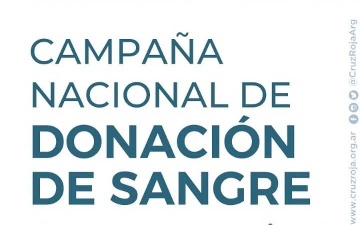 Campaña de donación de sangre de Cruz Roja Quilmes