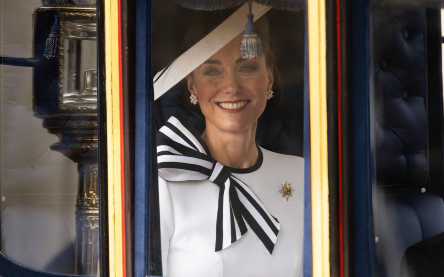 Kate Middleton se mostró en público por primera vez desde que le diagnosticaron cáncer