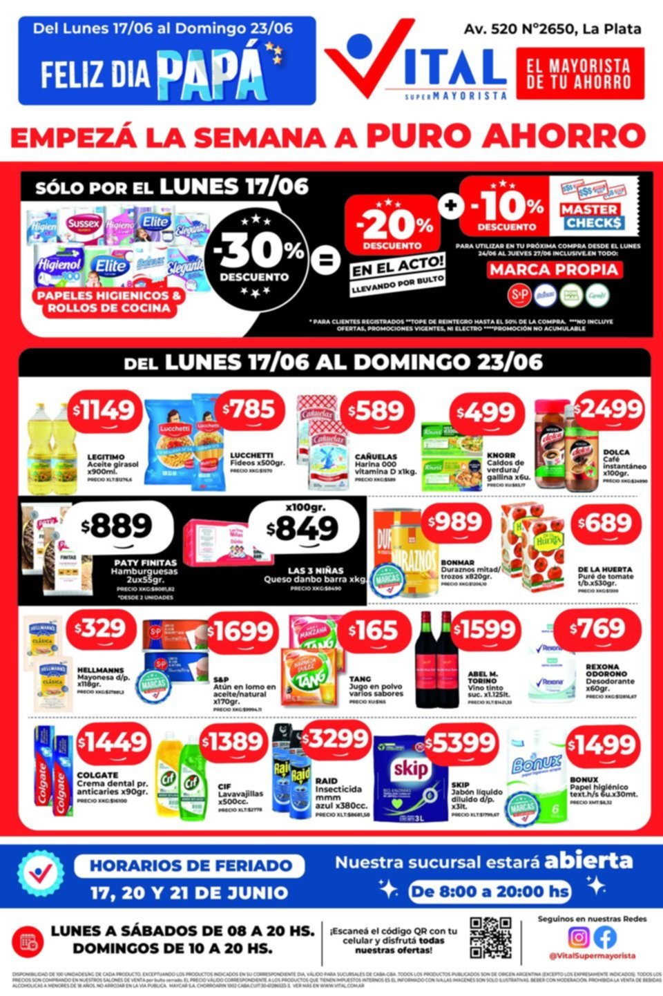 En Vital, empezas la semana a puro ahorro
