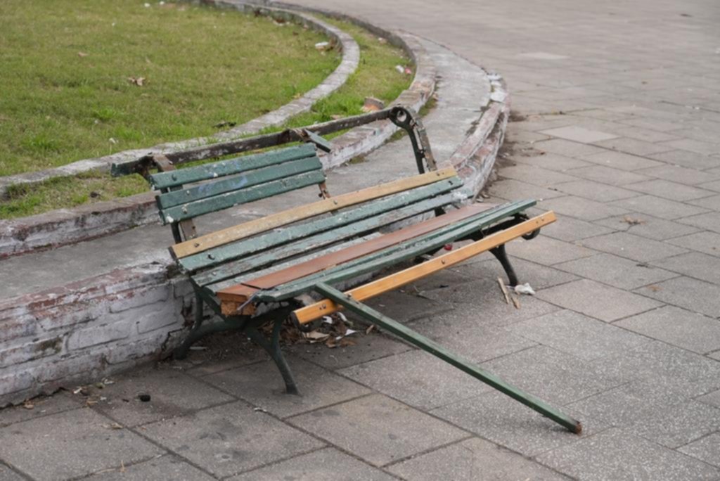 Crítico diagnóstico sobre el estado de las plazas Italia, Rocha y San Martín