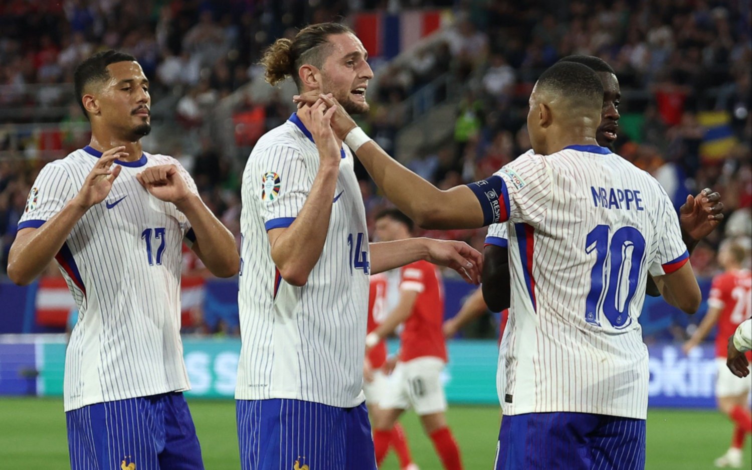 Francia le ganó a Austria en el debut, pero Mbappé terminó con la nariz fracturada y podría quedar afuera de la Eurocopa