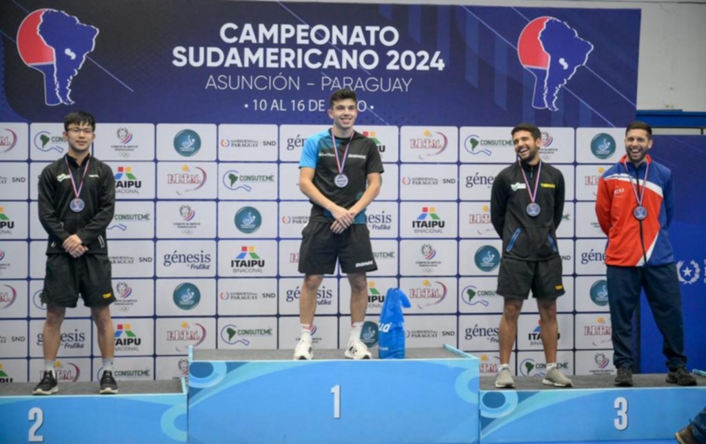 Cifuentes se bañó de oro, en tenis de mesa
