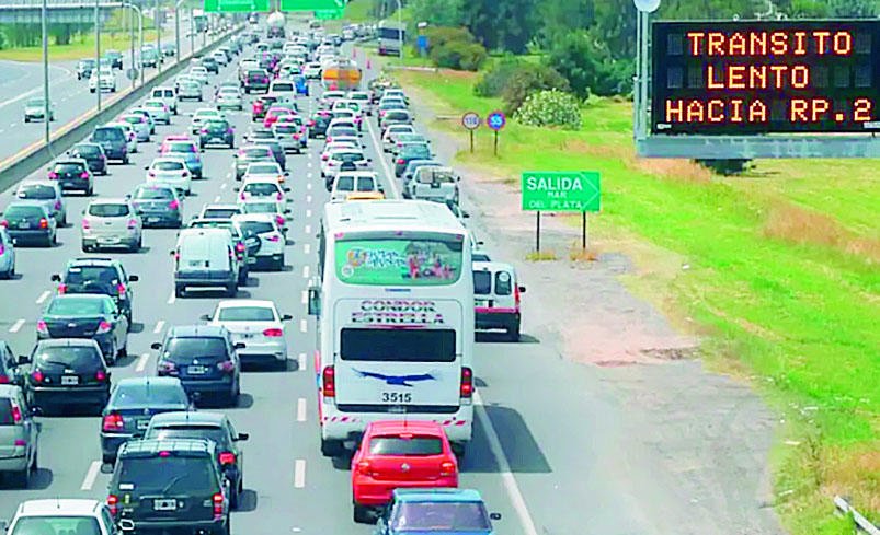 Rutas sobrecargadas en el regreso