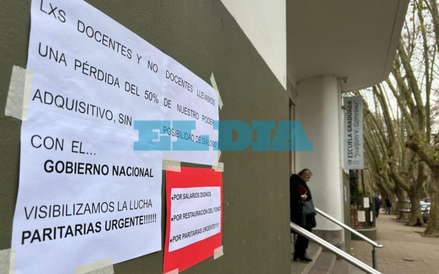 Arrancó este martes la protesta de 72 horas en facultades y escuelas de la UNLP 