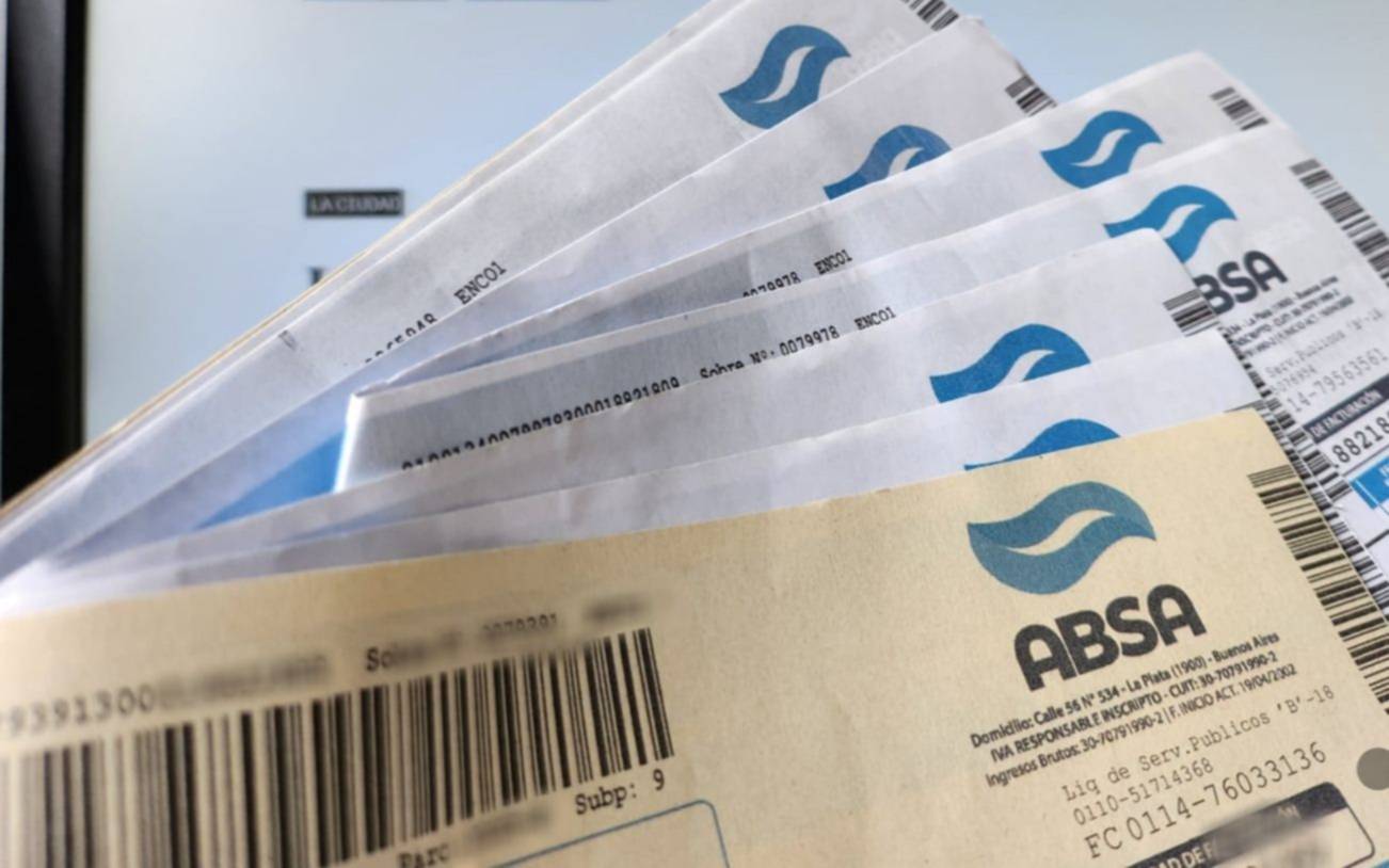En julio entra en vigencia el próximo aumento de Absa: cuánto se pagará de agua en La Plata