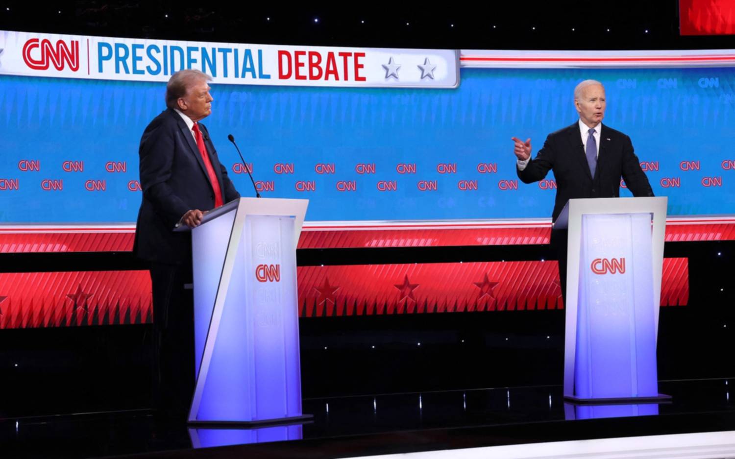 Con fuertes cruces por la economía y la inmigración, Biden y Trump se enfrentaron en el debate