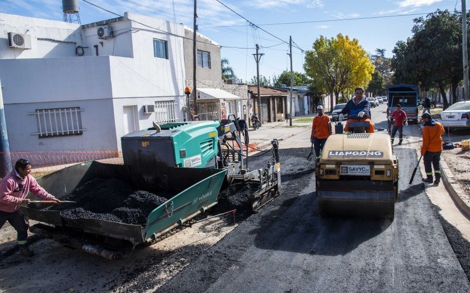 Pavimentación en barrio La Unión de San Francisco Solano