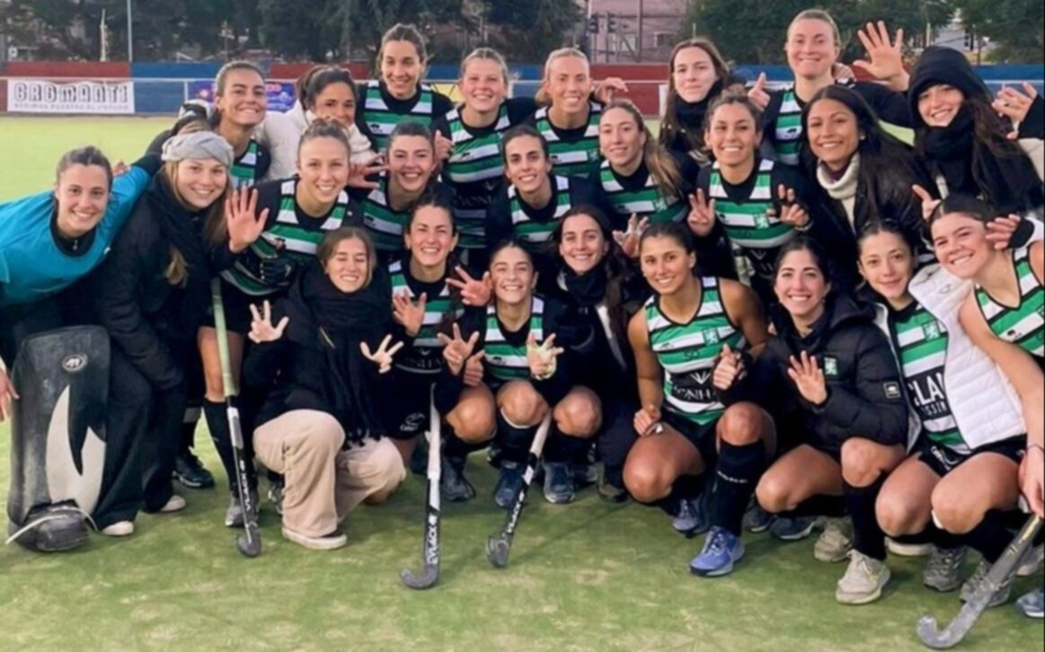 Las chicas de Santa a modo "matadoras" golearon a San Lorenzo, en hockey
