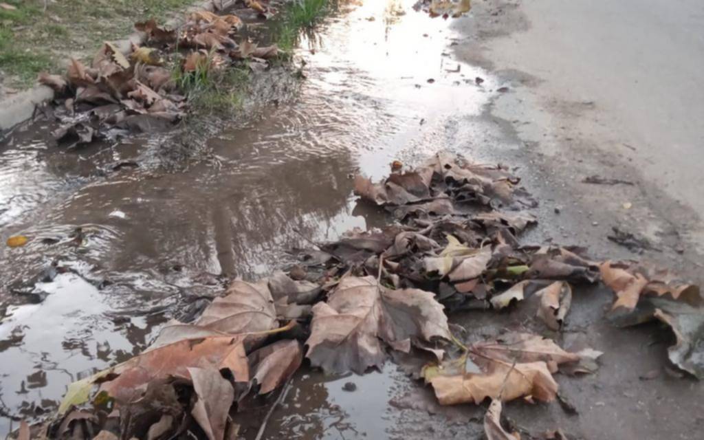 En Los Hornos preocupa la pérdida de agua y el pavimento destruido