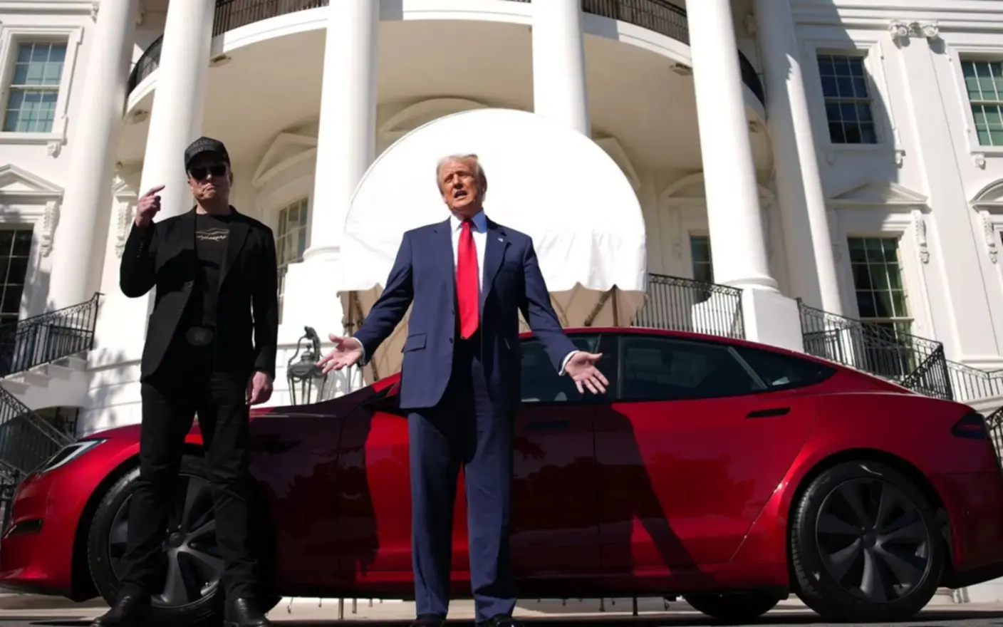 Se derrumban las acciones de Tesla en Wall Street por el fuego cruzado entre Trump y Musk