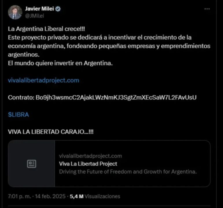 Criptogate $LIBRA: la Oficina Anticorrupción desligó a Javier Milei del caso