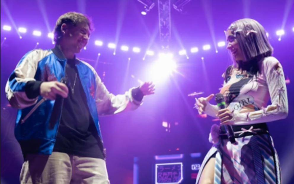 María Becerra volvió al escenario con Paulo Londra