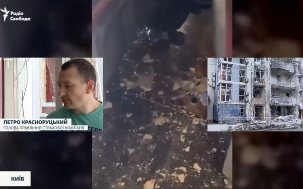 VIDEO. Insólito: la TV ucraniana usó imágenes de un cine de La Plata para dar cuenta de un derrumbe en Kiev