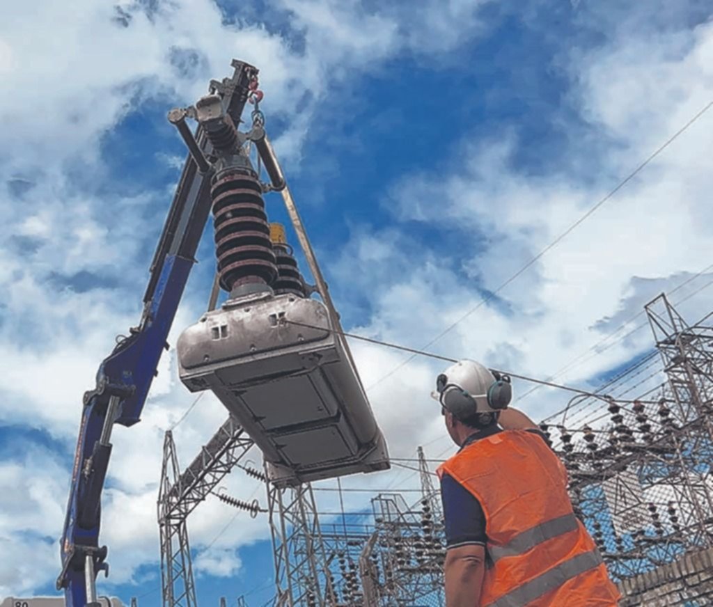 Ejecutaron obras de renovación en las redes de alta tensión 