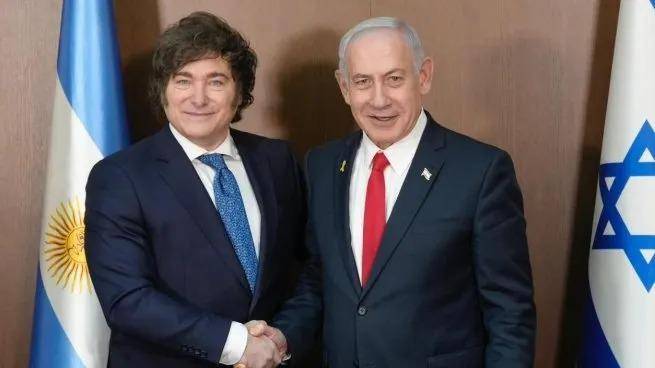 En Israel, Milei pidió por los rehenes en Gaza